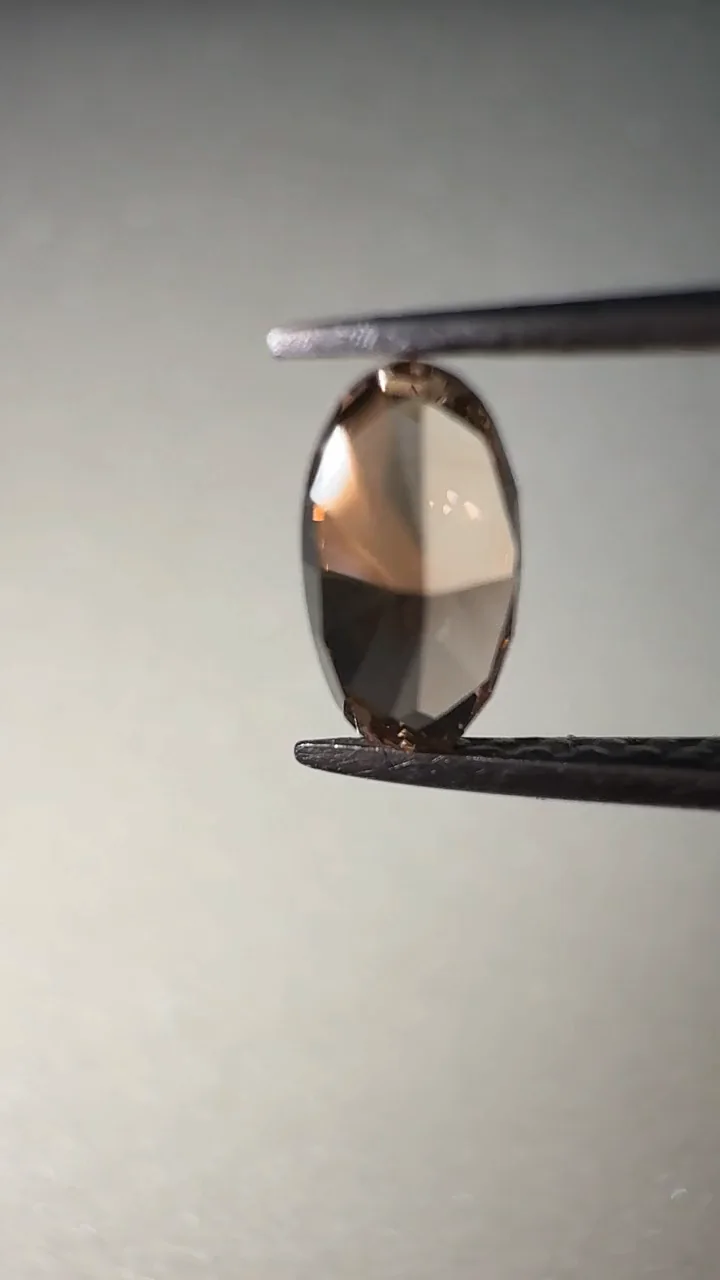 Champagne oval diamond from our desk